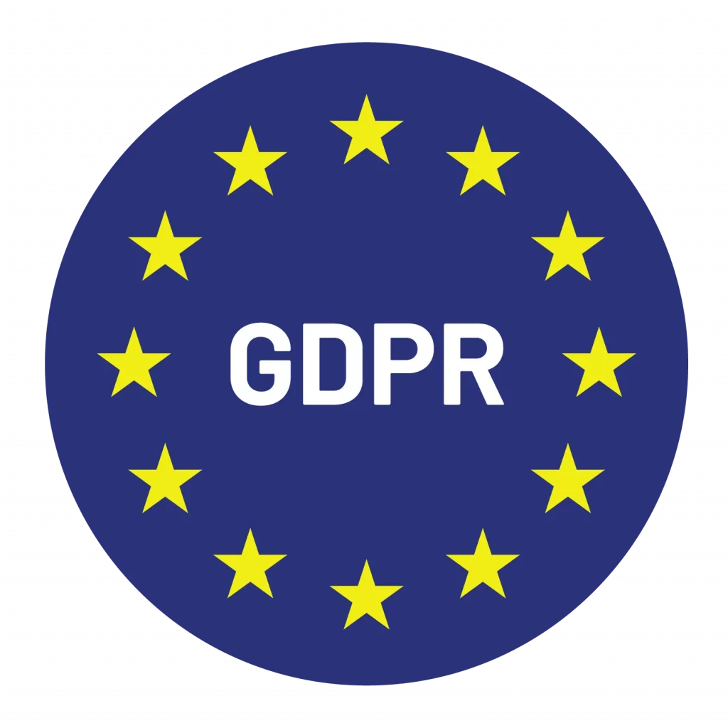 Illustration of a secure IoT device protecting personal data, ensuring GDPR compliance and user privacy online.